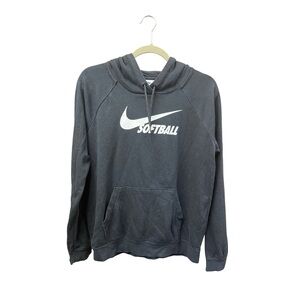 Nike Softball Hoodie Black Medium Swoosh Pullover